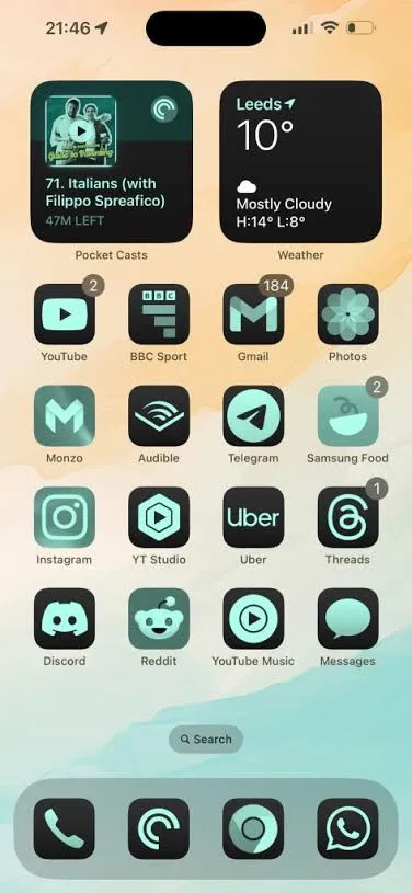 Tinted Icons on Apple